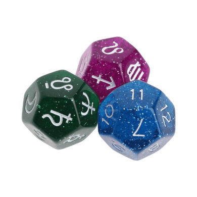 FreeThinkerProject Divination Astrology Dice - Mixed Colors Witchcraft Supplies