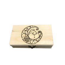 Load image into Gallery viewer, FreeThinkerProject Storage Box Moon Wood Storage Box Witchcraft Supplies
